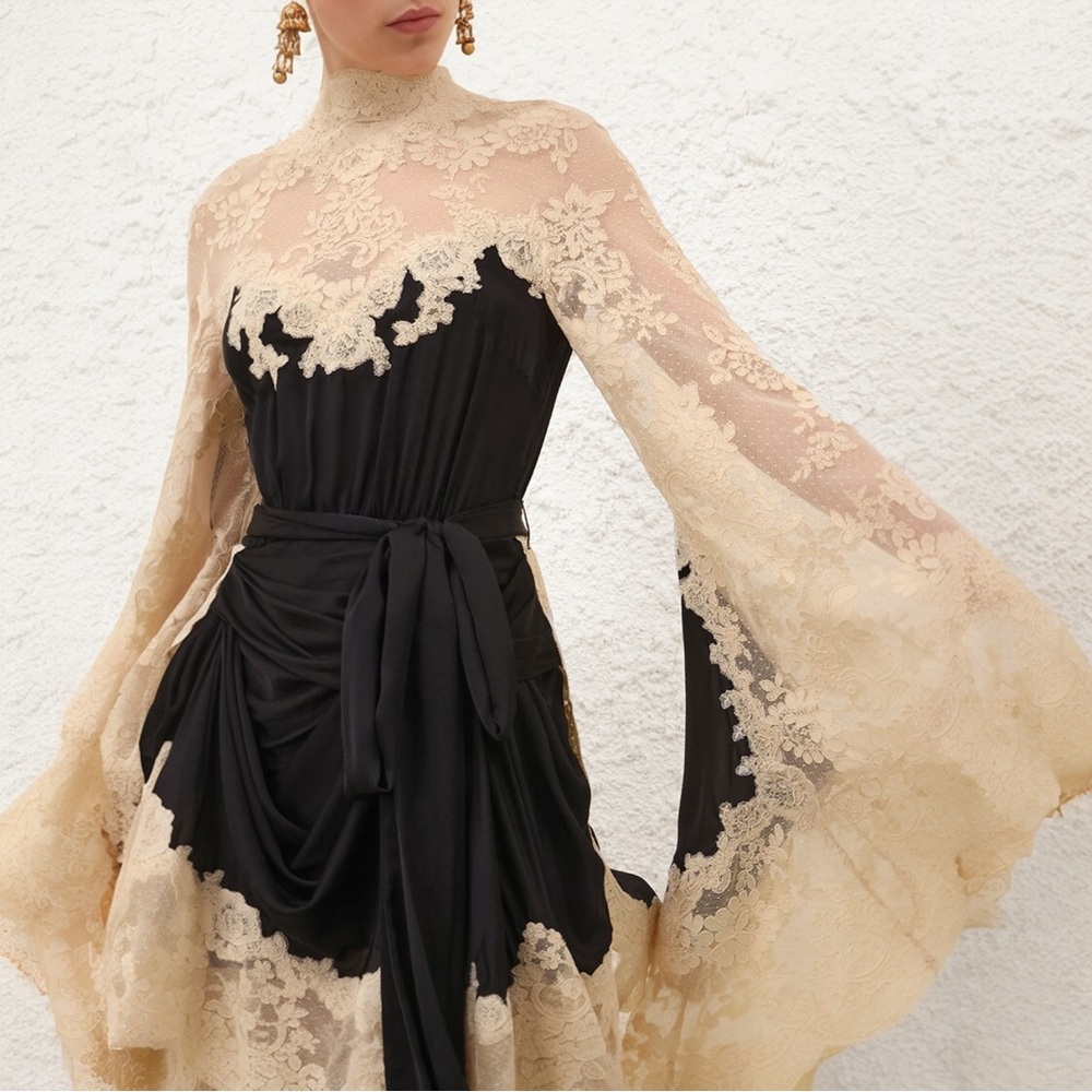 Zimmermann Hypnotic Satin Drape Dress Size0 - Picture 2 of 8